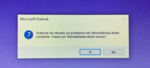 Come risolvere l’errore NormalEmail.dotm in Microsoft 365