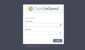 Come effettuare il reset password Admin LiteSpeed e OLS